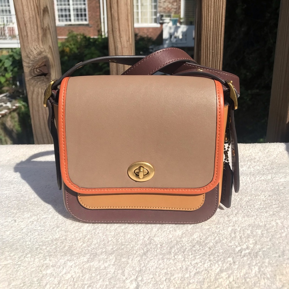 COACH Rambler Crossbody 16 In Colorblock 89126 Elm Multi